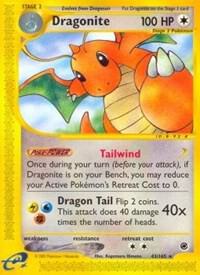 Dragonite (43) card from Expedition