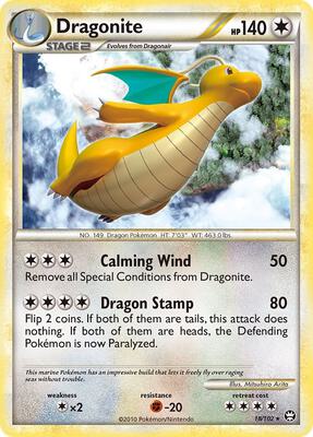 Dragonite card from Triumphant