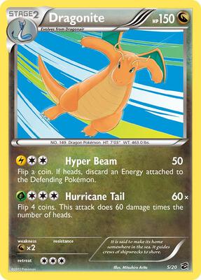 Dragonite card from Dragon Vault