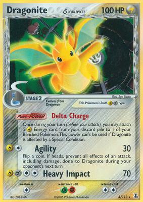 Dragonite (Delta Species) card from EX Delta Species