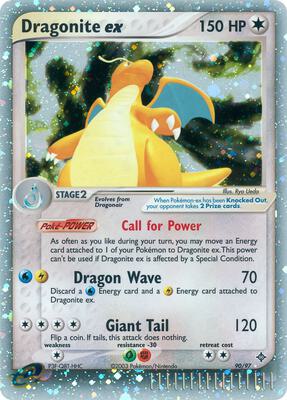 Dragonite ex card from EX Dragon