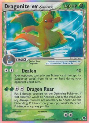 Dragonite ex (Delta Species) card from EX Dragon Frontiers