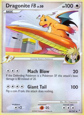 Dragonite FB card from Supreme Victors