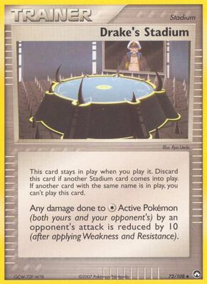 Drake's Stadium card from EX Power Keepers