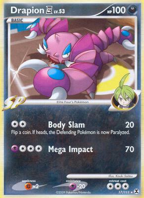 Drapion E4 card from Rising Rivals