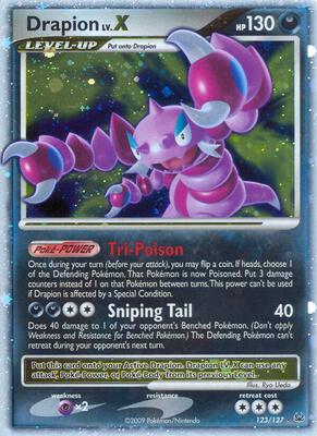 Drapion LV.X card from Platinum