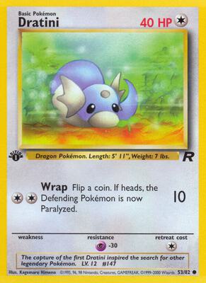 Dratini card from Team Rocket