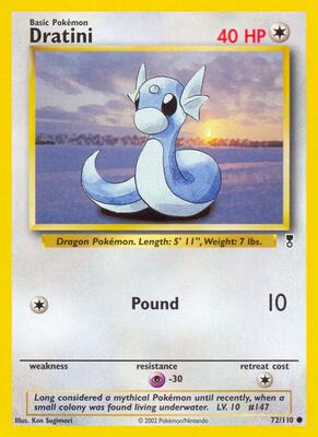 Dratini card from Legendary Collection