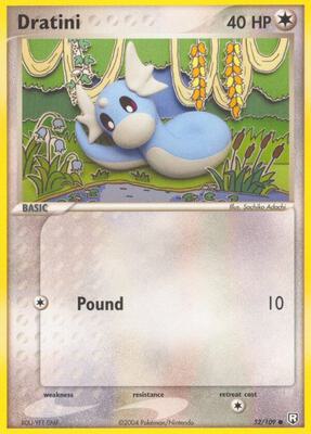 Dratini - 052/109 card from EX Team Rocket Returns