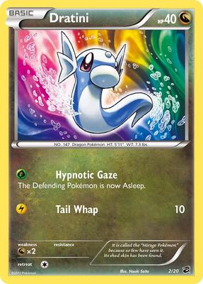 Dratini (2) card from Dragon Vault
