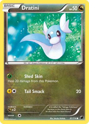 Dratini card from Plasma Freeze