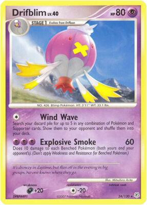 Drifblim card from Diamond and Pearl