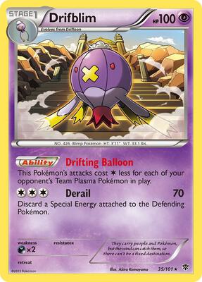 Drifblim card from Plasma Blast