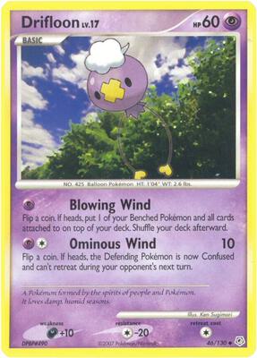 Drifloon card from Diamond and Pearl