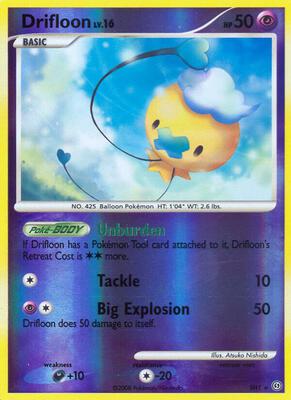 Drifloon (Shiny) card from Stormfront