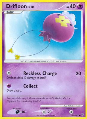 Drifloon card from Supreme Victors