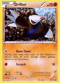 Drilbur - 8/12 card from McDonald's Promos 2012