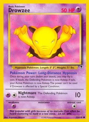Drowzee card from Legendary Collection