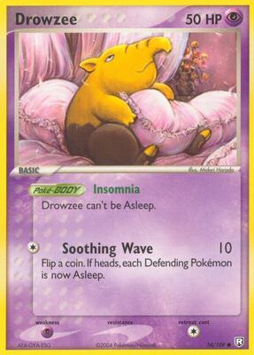 Drowzee card from EX Team Rocket Returns