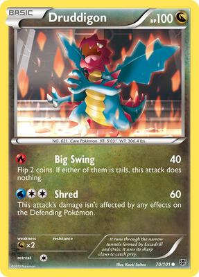 Druddigon card from Plasma Blast