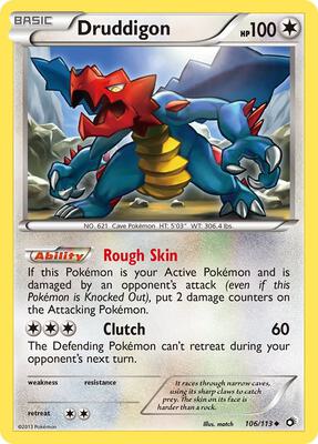 Druddigon card from Legendary Treasures