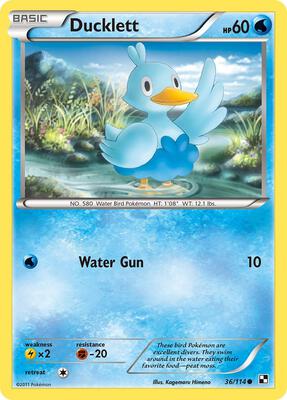 Ducklett card from Black and White