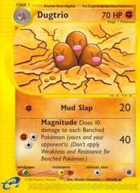 Dugtrio (44) card from Expedition