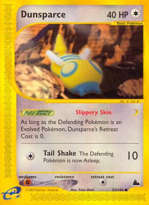 Dunsparce card from Skyridge
