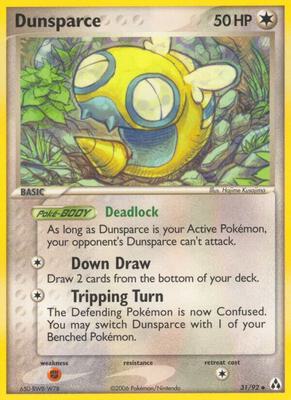 Dunsparce card from EX Legend Maker