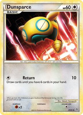Dunsparce card from Unleashed