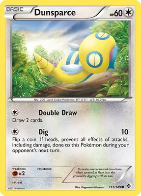 Dunsparce card from Boundaries Crossed