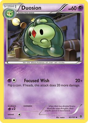 Duosion card from Plasma Blast