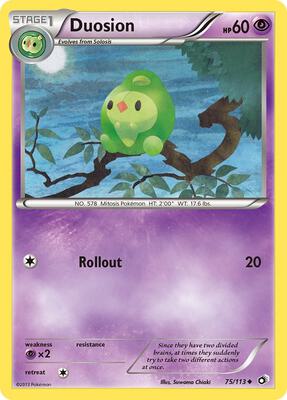 Duosion card from Legendary Treasures
