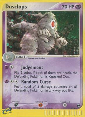 Dusclops card from EX Sandstorm