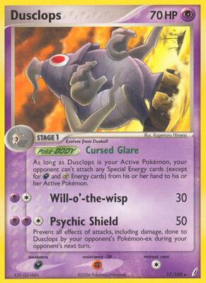 Dusclops card from EX Crystal Guardians