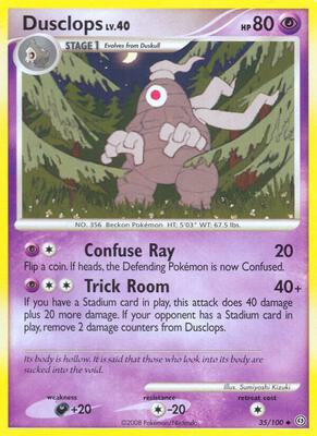 Dusclops (35) card from Stormfront
