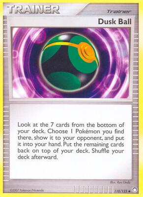 Dusk Ball card from Mysterious Treasures