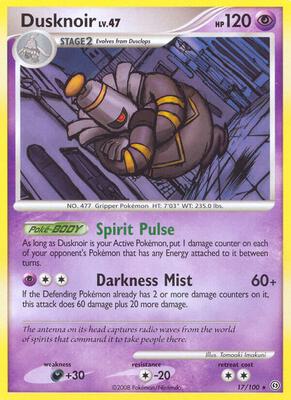 Dusknoir (17) card from Stormfront