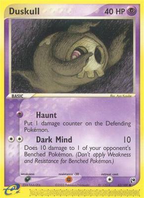 Duskull - 62/100 card from EX Sandstorm