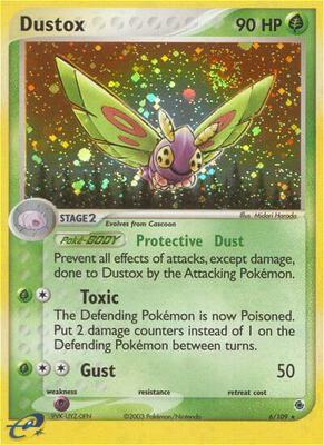 Dustox card from EX Ruby and Sapphire