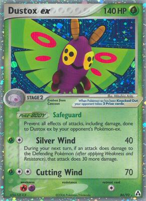 Dustox ex card from EX Legend Maker