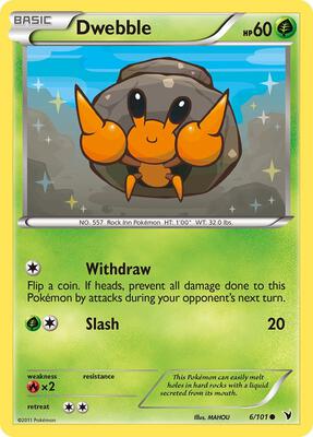 Dwebble card from Noble Victories