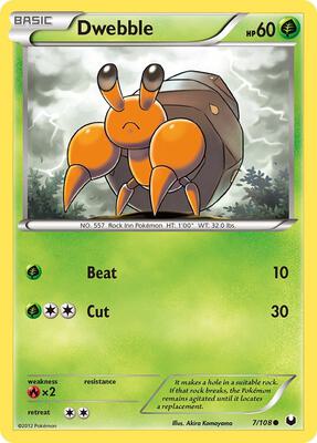 Dwebble card from Dark Explorers
