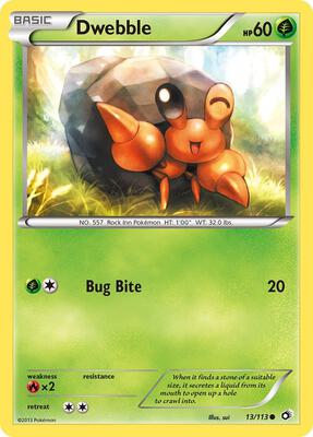 Dwebble card from Legendary Treasures