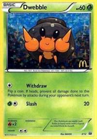 Dwebble - 3/12 card from McDonald's Promos 2012