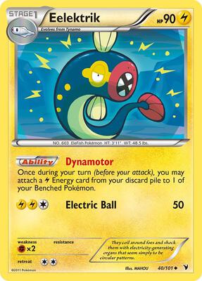 Eelektrik card from Noble Victories