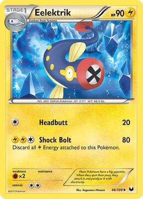 Eelektrik card from Dark Explorers