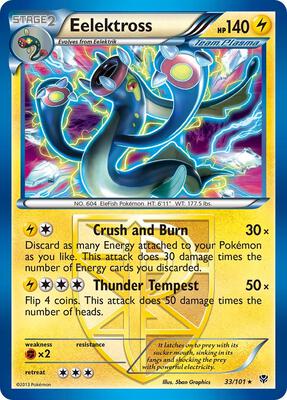 Eelektross (Team Plasma) card from Plasma Blast