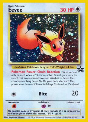 Eevee card from WoTC Promo