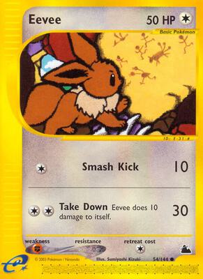 Eevee card from Skyridge